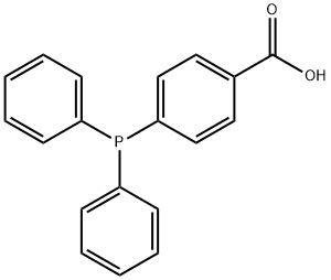4-(DIPHENYLPHOSPHINO)BENZOIC ACID Chemical Structure