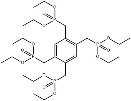 Structure - Phosphonic acid, P,P',P'',P'''-[1,2,4,5-benzenetetrayltetrakis(methylene)]tetrakis-, P,P,P',P',P'',P'',P''',P'''-octaethyl ester
