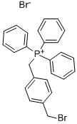 Structure - [4-(BROMOMETHYL)BENZYL]TRIPHENYLPHOSPHONIUM BROMIDE
