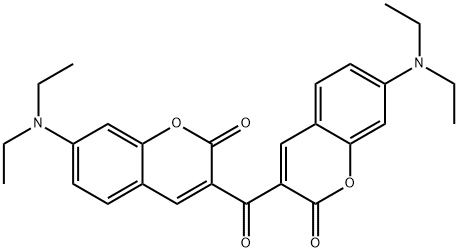 Structure - 3,3'-CARBONYLBIS(7-DIETHYLAMINOCOUMARIN)