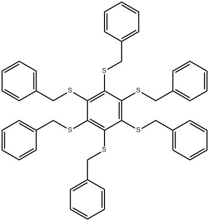 Structure - HEXAKIS(BENZYLTHIO)BENZENE
