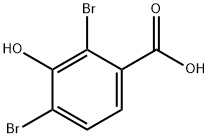 2,4-dibromo-3-hydroxybenzoic acid Chemical Structure