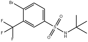 4-Bromo-N-(tert-butyl)-3-(trifluoromethyl)-benzenesulfonamide Chemical Structure