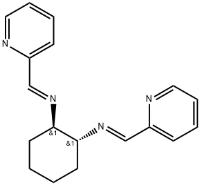 Structure - 1,2-Cyclohexanediamine, N1,N2-bis(2-pyridinylmethylene)-, [N(E),N(E),1R,2R]-