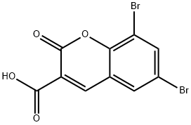 Structure - 6,8-DIBROMOCOUMARIN-3-CARBOXYLIC ACID