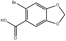 6-BROMO-3,4-METHYLENEDIOXYBENZOIC ACID Chemical Structure