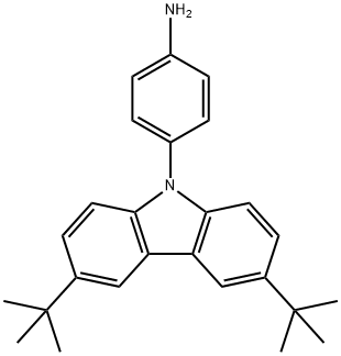 Structure - 4-(3,6-di-tert-butyl-9H-carbazol-9-yl)benzenamine