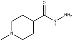 Structure - 4-Piperidinecarboxylicacid,1-methyl-,hydrazide(9CI)