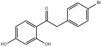 2-(4-Bromophenyl)-1-(2,4-dihydroxyphenyl)ethanone Chemical Structure