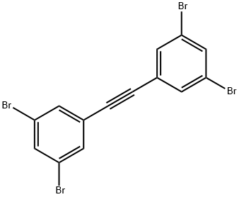 Structure - Benzene, 1,1'-(1,2-ethynediyl)bis[3,5-dibromo-