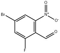 Structure - 4-bromo-2-fluoro-6-nitrobenzaldehyde