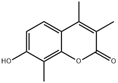 Structure - 7-HYDROXY-3,4,8-TRIMETHYLCOUMARIN