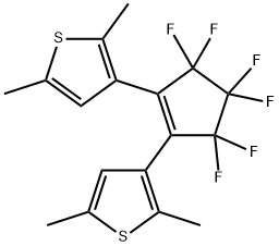Structure - 3-[2-(2,5-dimethylthiophen-3-yl)-3,3,4,4,5,5-hexafluorocyclopent-1-en-1-yl]-2,5-dimethylthiophene