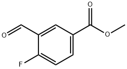 Structure - Methyl 4-fluoro-3-forMylbenzoate