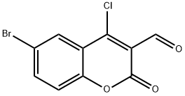 6-BROMO-4-CHLORO-3-FORMYLCOUMARIN  97 Chemical Structure
