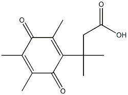 3-(2,3,5-triMethyl-1,4-benzoquinonyl)-3-Methylbutyric acid Chemical Structure