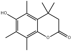 2H-1-Benzopyran-2-one, 3,4-dihydro-6-hydroxy-4,4,5,7,8-pentamethyl- Chemical Structure
